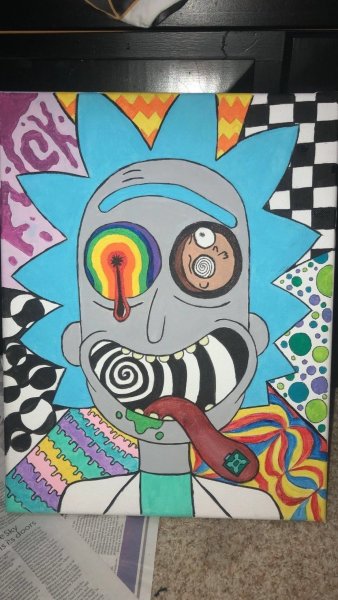 Крутые рисунки на холсте