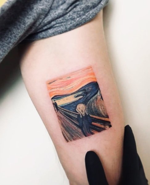 Эдвард Мунк крик тату