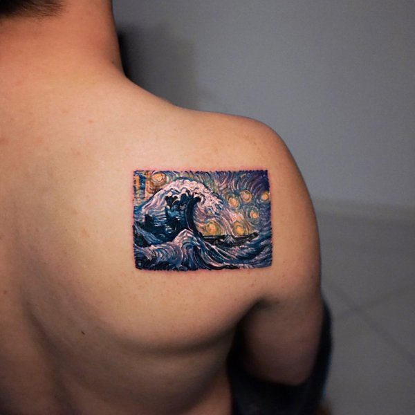 Винсент Ван Гог тату