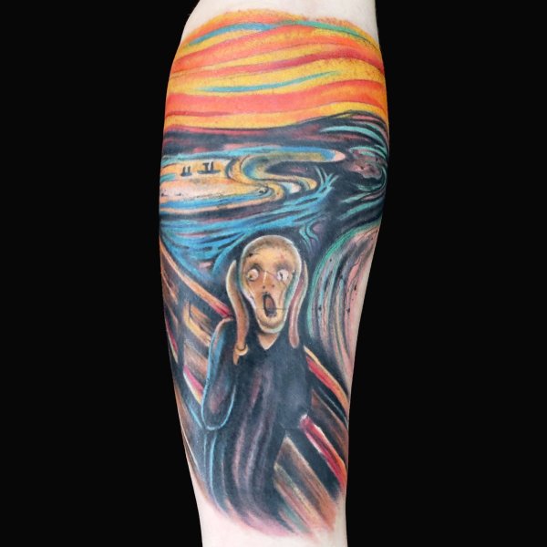 Эдвард Мунк крик тату