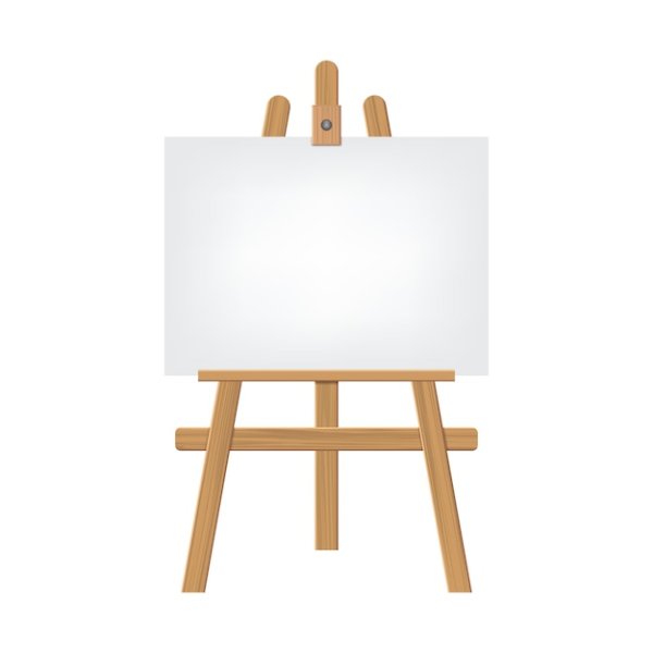 Мольберт с холстом