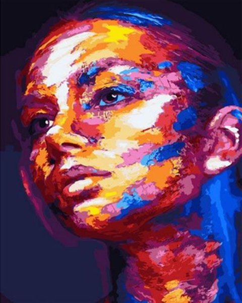 Человек в краске