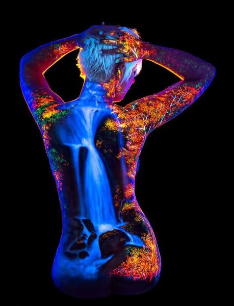 Боди-арт художника John Poppleton