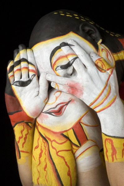 Боди арт в живописи