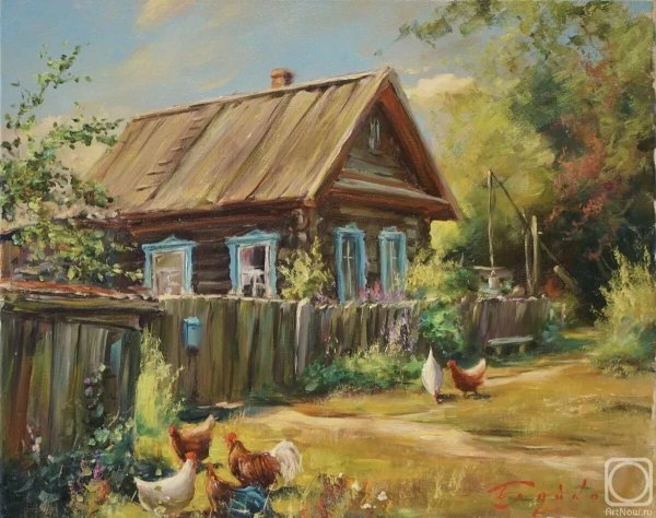 Художник Олег Буйко картины деревня