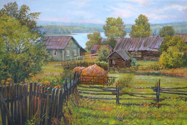 Художник Силантьев деревенский мотив