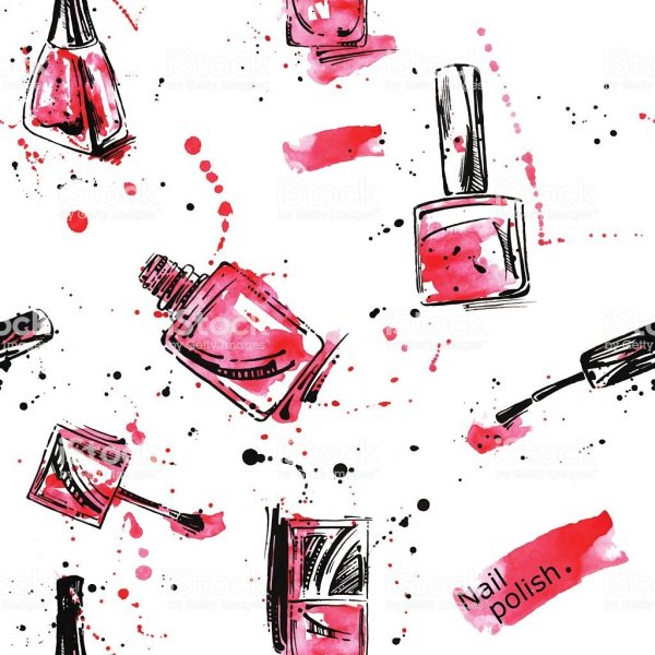 Лак для ногтей акварель