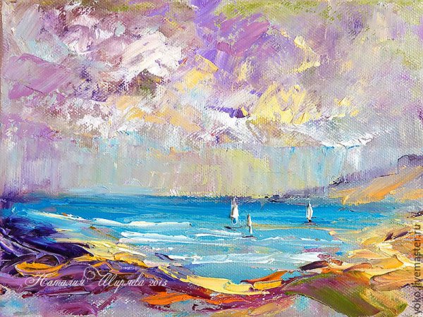 Наталья Ширяева картины мастихином