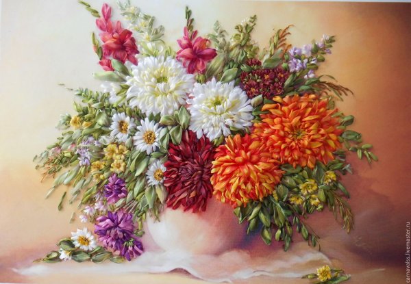 Светлана Катышева вышивка лентами