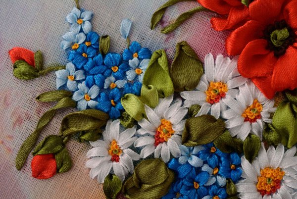 Вышивка лентами