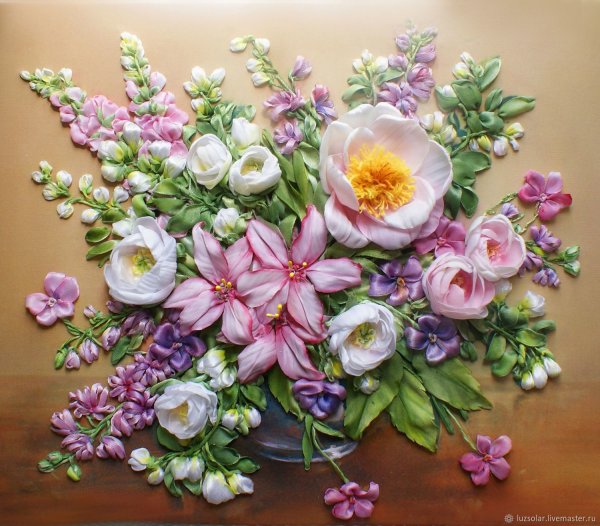 Татьяна Киселева вышивка лентами