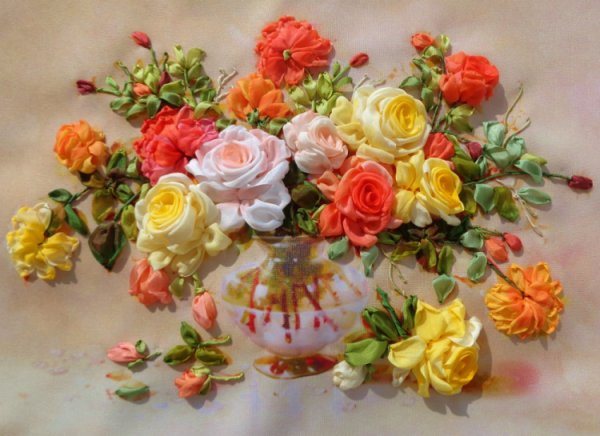 Елена Шепелина вышивка лентами