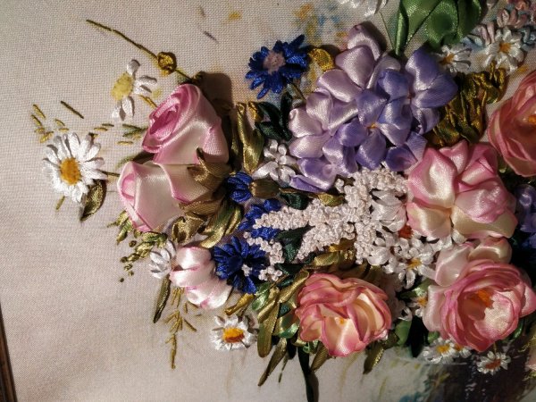 Вышивка лентами