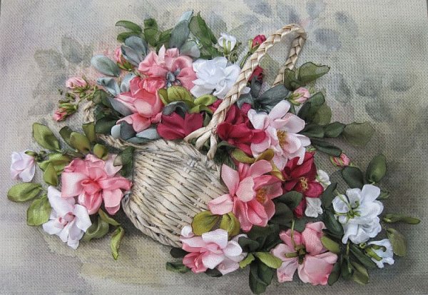 Вышивка лентами Лора Коровина