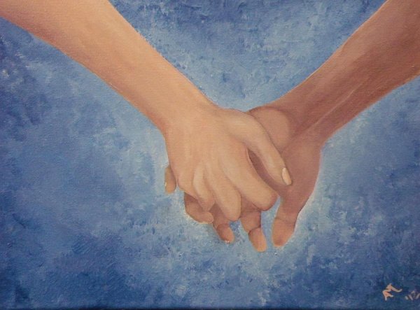 Руки влюбленных живопись