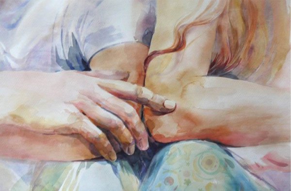 Прикосновение объятия