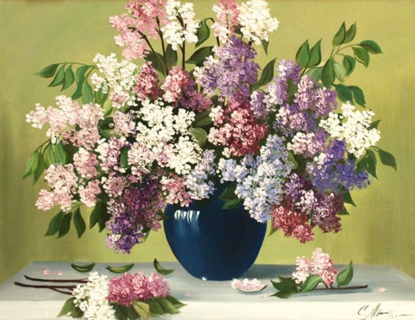 Сирень в вазе