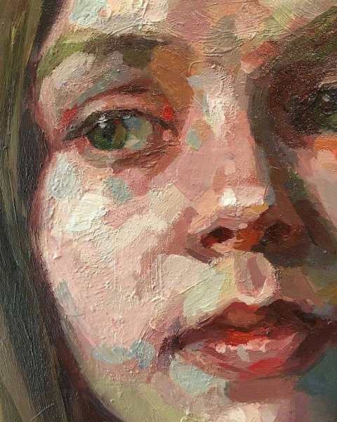 Портретный Этюд «лицо Рембо