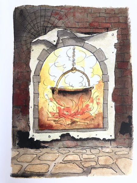 Каморка с очагом