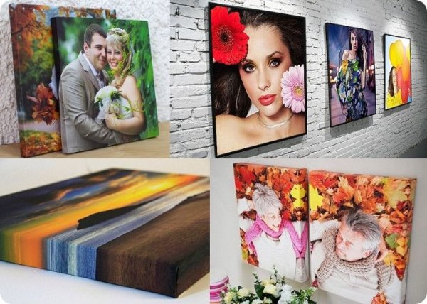 Печать на холсте квадрат