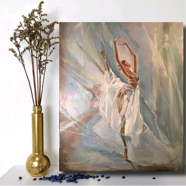 Балерина маслом на холсте
