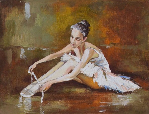 Картина на холсте балерина