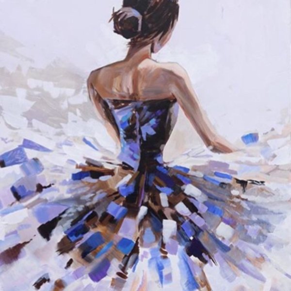 Триптих балерины картина по номерам