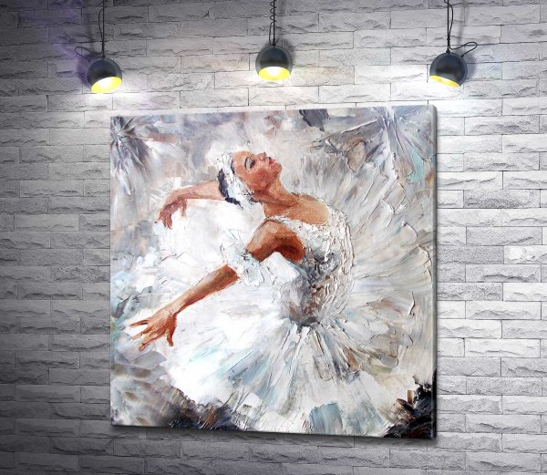 Балерина картина акрилом на холсте