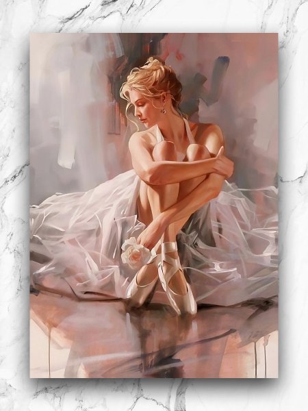 Балерина картина маслом