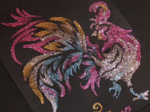 Картина из блесток своими руками