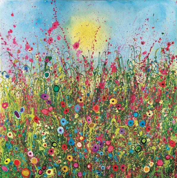 Абстрактные цветы живопись