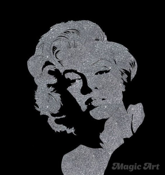 Портрет из блесток