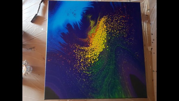 Акриловая заливка техника рисования