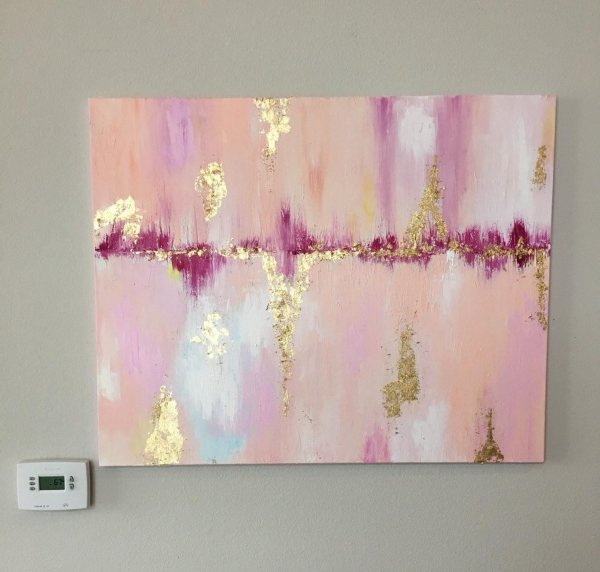 Интерьерная живопись акрилом и поталью