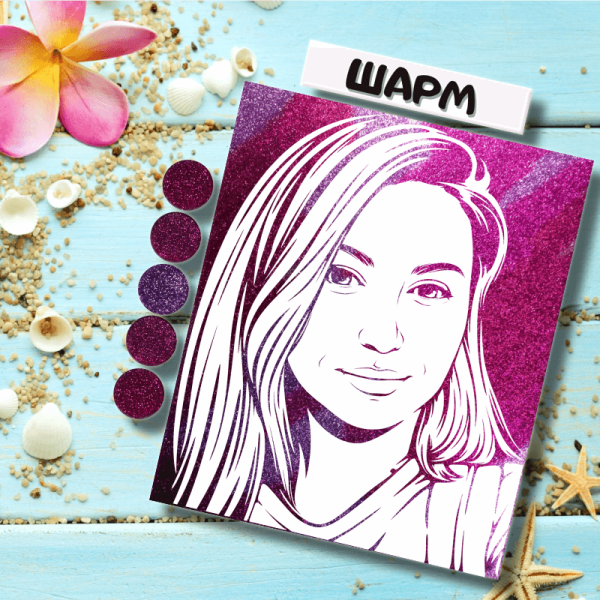 Флип флоп блестками