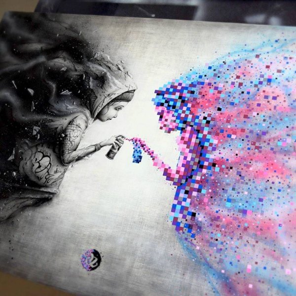 Красивые рисунки красками на бумаге