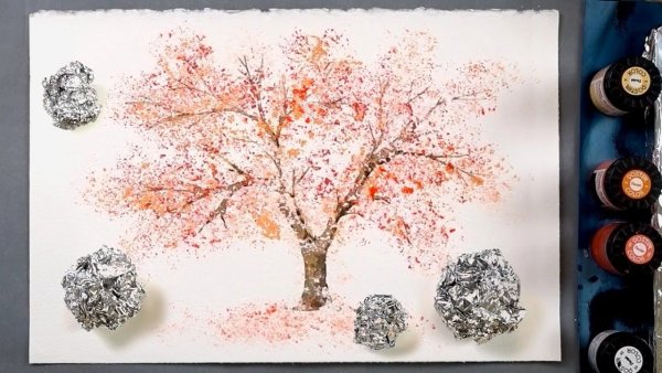 Рисование на фольге