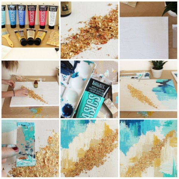 Рисование на фольге красками