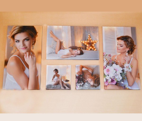 Композиция из фотографий на холсте