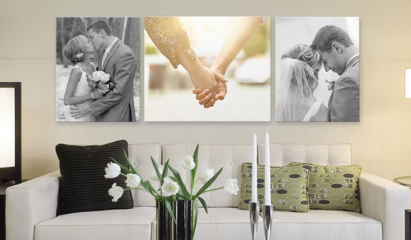 Холст свадьба в интерьере