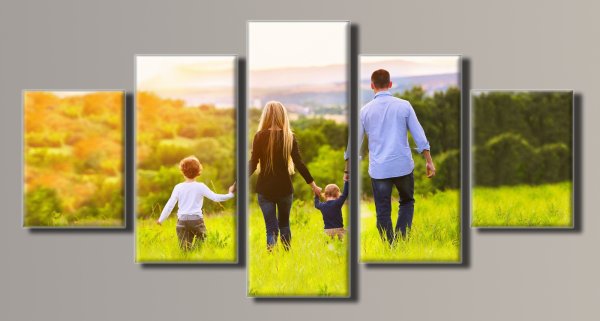 Абстрактная живопись триптих