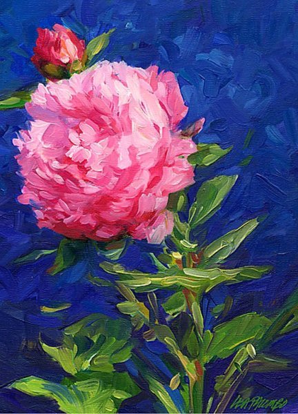 Живопись пионы гуашью