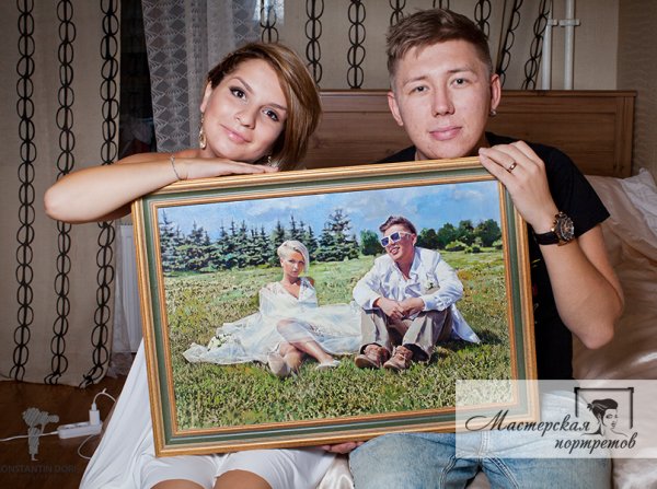 Роспись на портрете