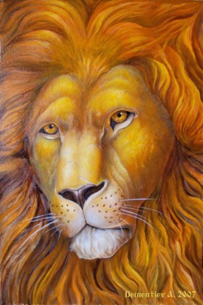 Живопись маслом животные