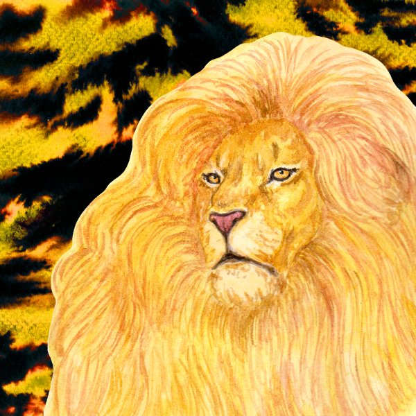 Картина Лев на стену