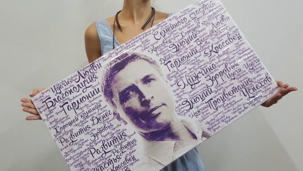 Печать на холсте фото и пожелания