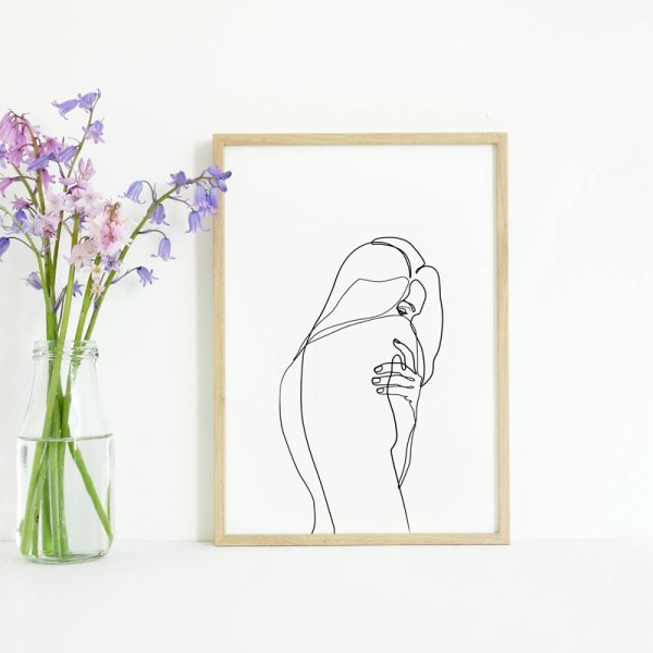 Картина нитками на холсте