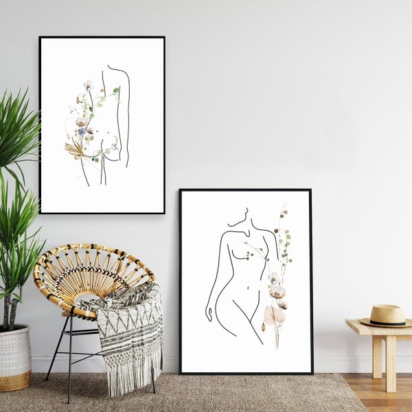 Цветок одной линией