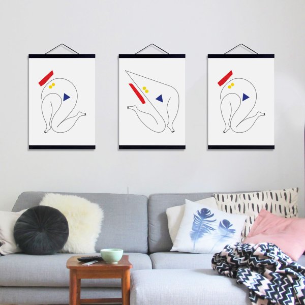 Минималистичная картина зеленая