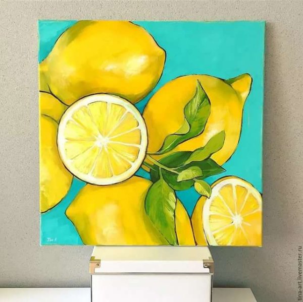 Лимоны живопись